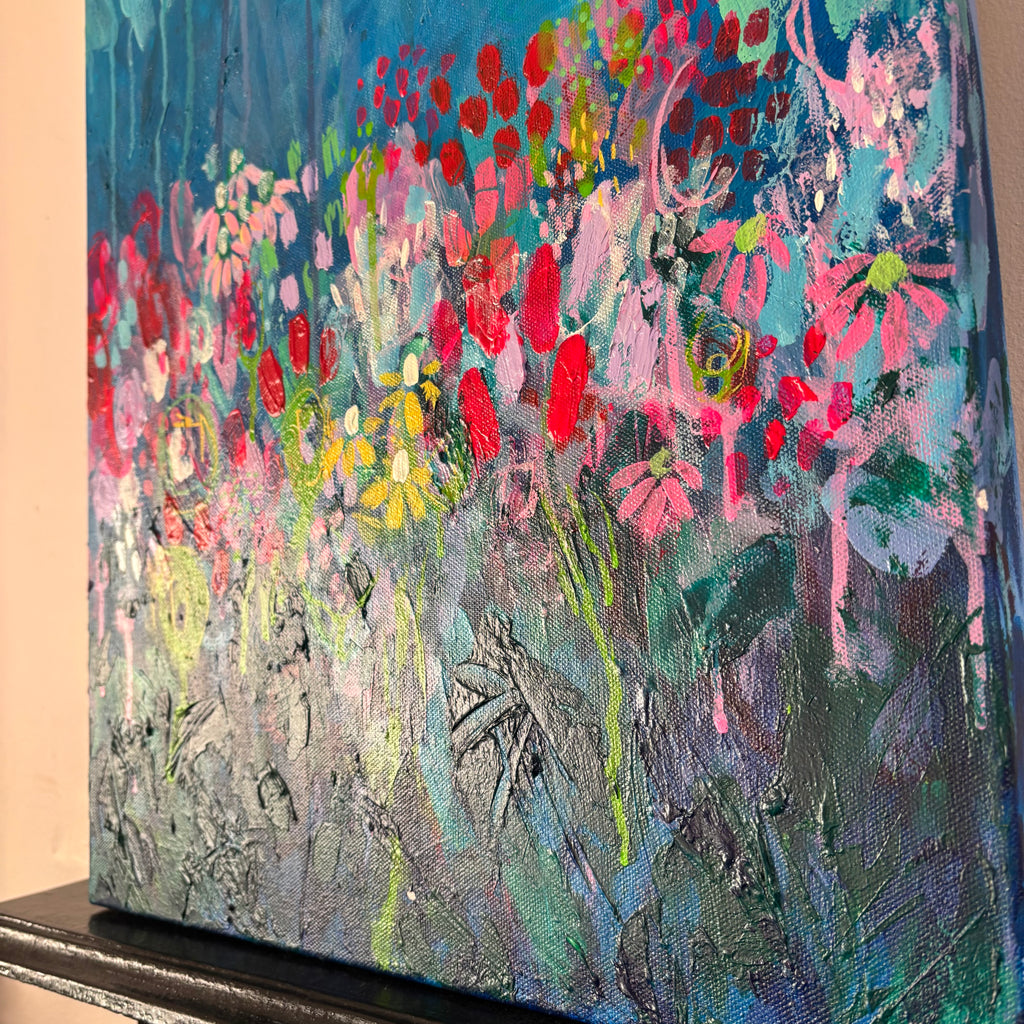 ‘Spring to Life’ - Abstract Floral Acrylic Painting on Canvas