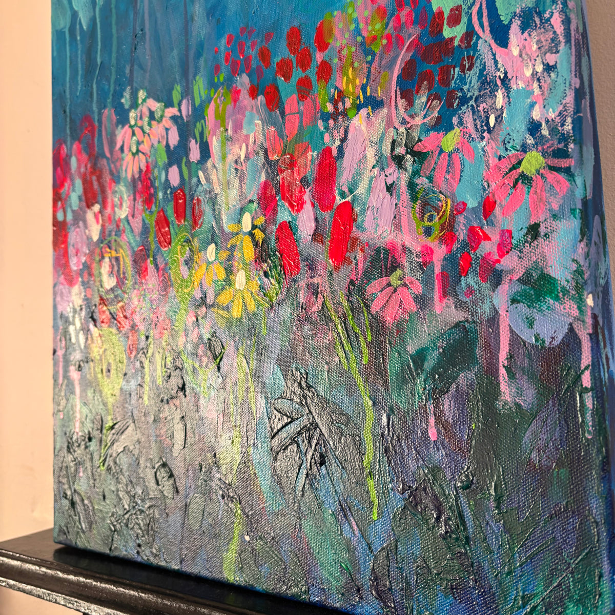 ‘Spring to Life’ - Abstract Floral Acrylic Painting on Canvas