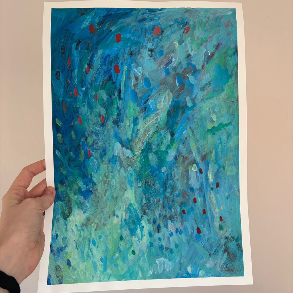 ‘Bridgers’ - Original Abstract Painting 29.7x42cm
